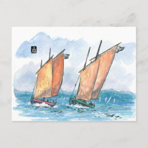 Postal (061) Dos veleros sinagoga