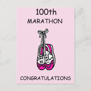 Postal 100.ª Maratón: Felicitaciones por ella