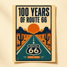 100 Años Del Centenario De La Ruta 66 Vintage Amer