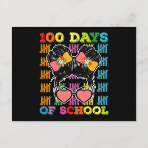 Postal 100 Días De Enseñanza Desordenada De Bun