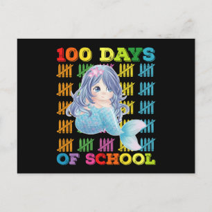 Postal 100 Días De Escolar De Maestra Sirvienta