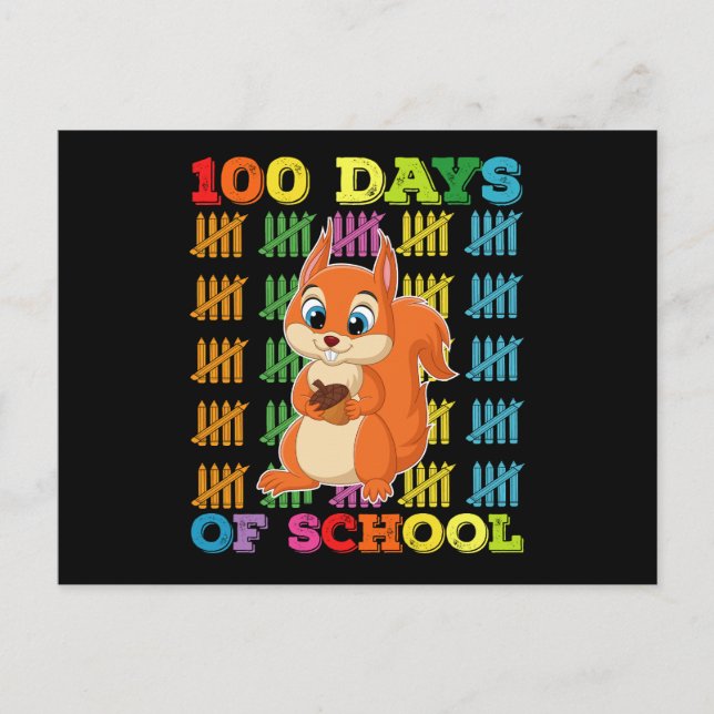 Postal 100 Días De Maestra De Escapada Escolar (Anverso)