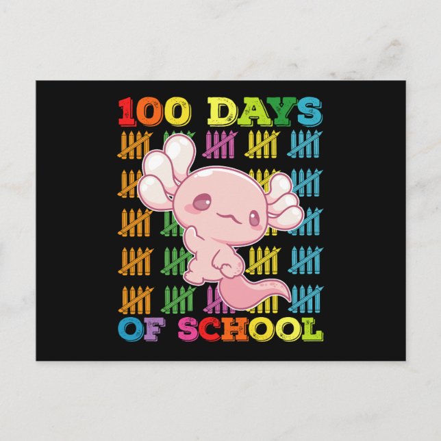 Postal 100 Días De Maestría En La Escuela Axolotl (Anverso)