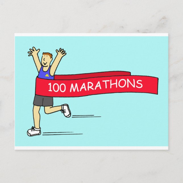 Postal 100 Felicitaciones a Marathon por Él (Anverso)