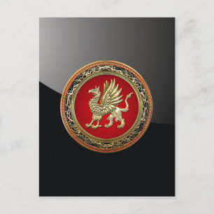 Postal [100] Griffin de oro sagrado
