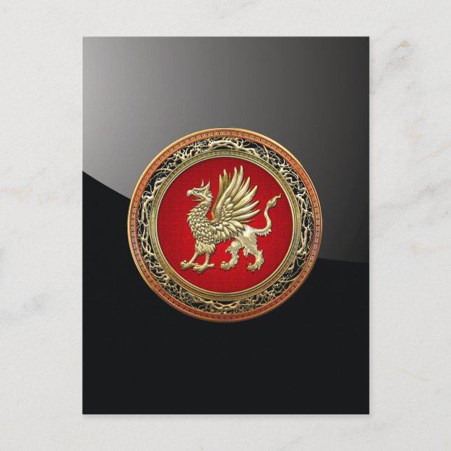 Postal [100] Griffin de oro sagrado (Anverso)