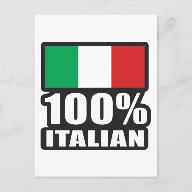Postal 100% italiano (Anverso)