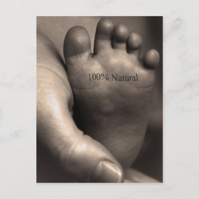 Postal 100% natural (Anverso)