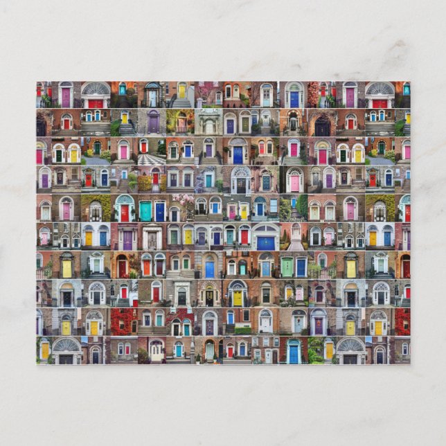 Postal 100 puertas de Dublín (Anverso)