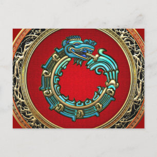 Postal [100] Serpent God Quetzalcoatl [Jade]