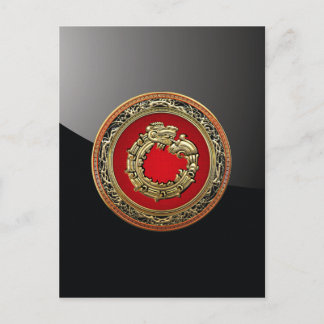 Postal [100] Serpent God Quetzalcoatl [Oro]