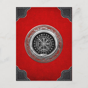 Postal [100] Vegvisir - Viking Silver Magic Runic Compass