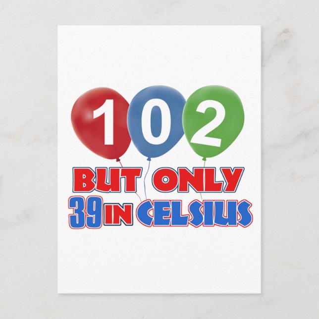 Postal 102.º diseño de cumpleaños (Anverso)