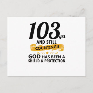 Postal 103 años y aún contando cumpleaños