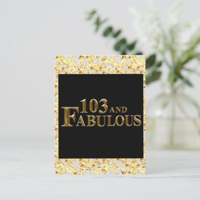 Postal 103 Cumpleaños  (Anverso de pie)