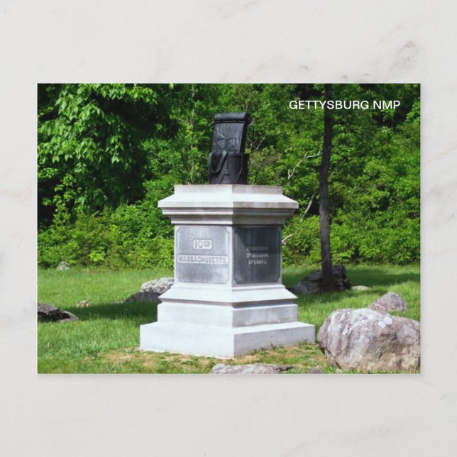 POSTAL 10.º MONUMENTO DE MASSACHUSETTS (Anverso)