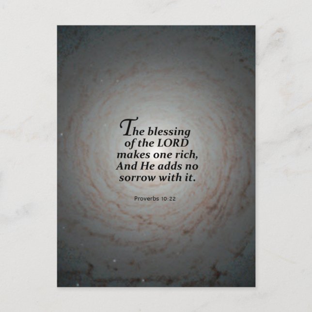 Postal 10:22 de los proverbios (Anverso)