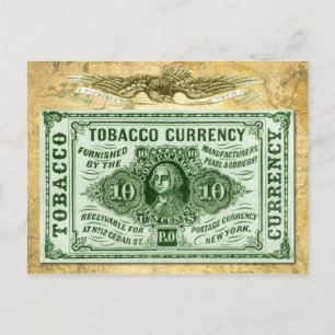 Postal 10 centavos Divisa del tabaco