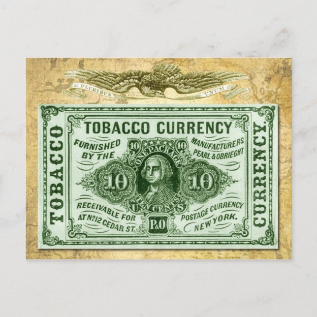 Postal 10 centavos Divisa del tabaco (Anverso)