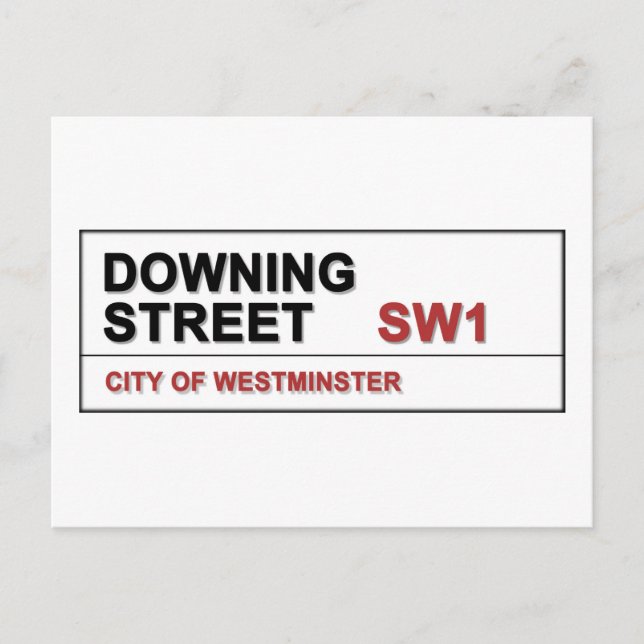 Postal 10 Downing Street London Inglaterra (Anverso)