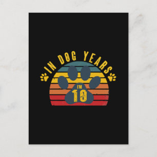 Postal 10 en años de perro