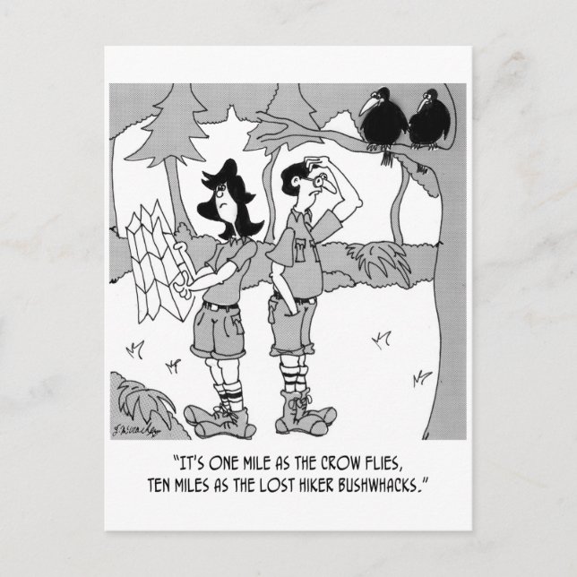 Postal 10 millas como el Bushwhacks de Hiker (Anverso)