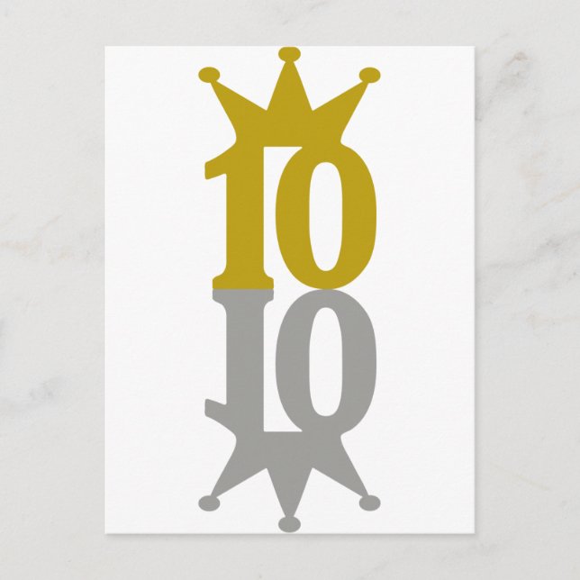 Postal 10-Reflexión-Corona (Anverso)