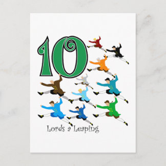 Postal 10 señores Leaping