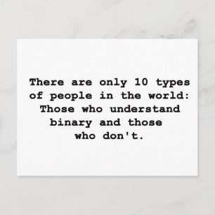 Postal 10 tipos de personas