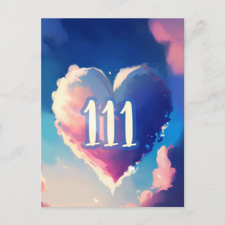 Postal 111 Angel Number: Un Tapiz de serenidad cósmica