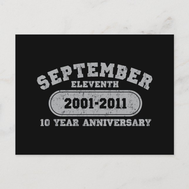 Postal 11 de septiembre - Aniversario de 2011 (Anverso)