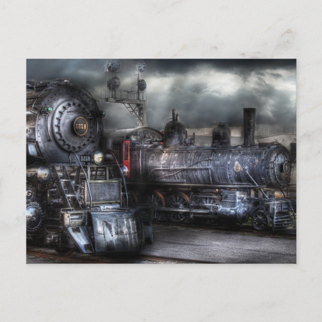 Postal 1218 - Esperando la salida (Anverso)