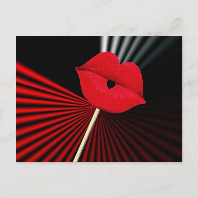 POSTAL 1253 BLANCO NEGRO BLANCO BLANCO BLANCO BLANCO LIPS (Anverso)