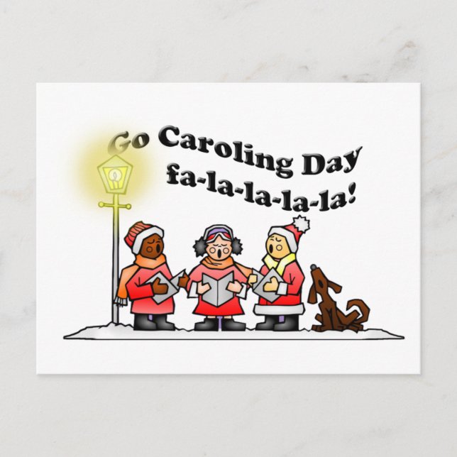 Postal 12-20 Go Caroling Day (Anverso)