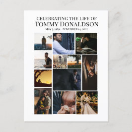 Postal 12 Collage de Fotos Funeral