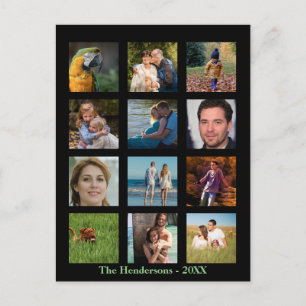 Postal 12 Fotos Familiares Collage Personalizado ✨