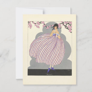 Postal 12 meses del año, arte imperial