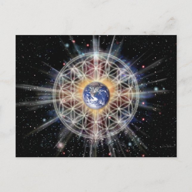 Postal 12FlowerOfLife-5.8x4.2-Postcard (Anverso)