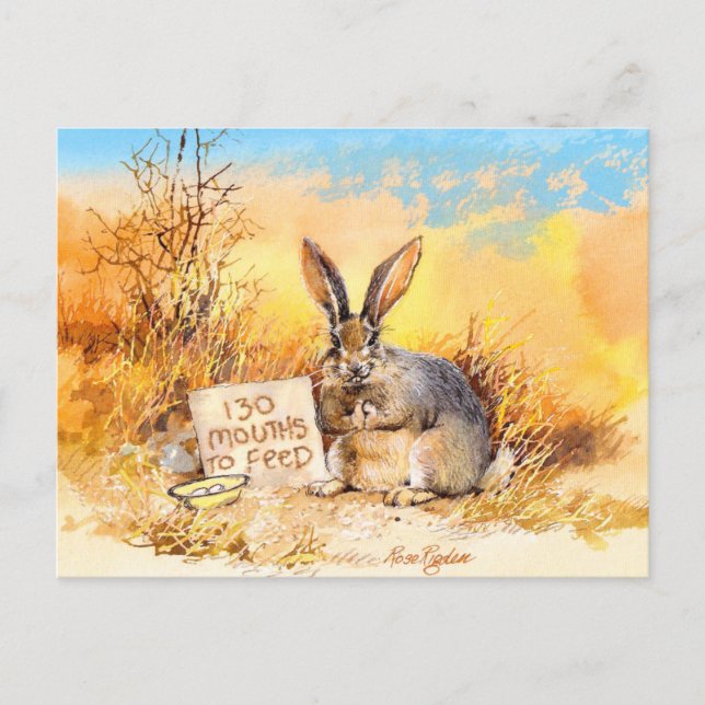 Postal 130 bocas a alimentar (Anverso)