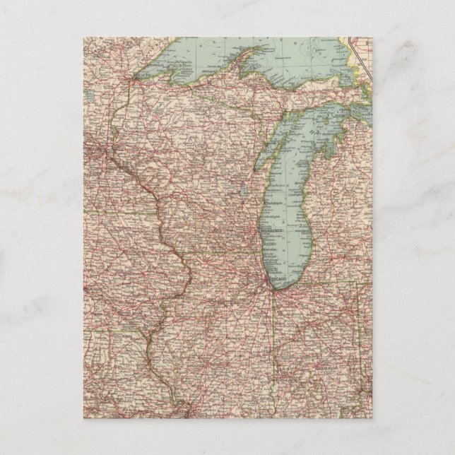 Postal 13435 Mich, Wis, Minn, Ia, Mo, Ill, Ind, Ky (Anverso)