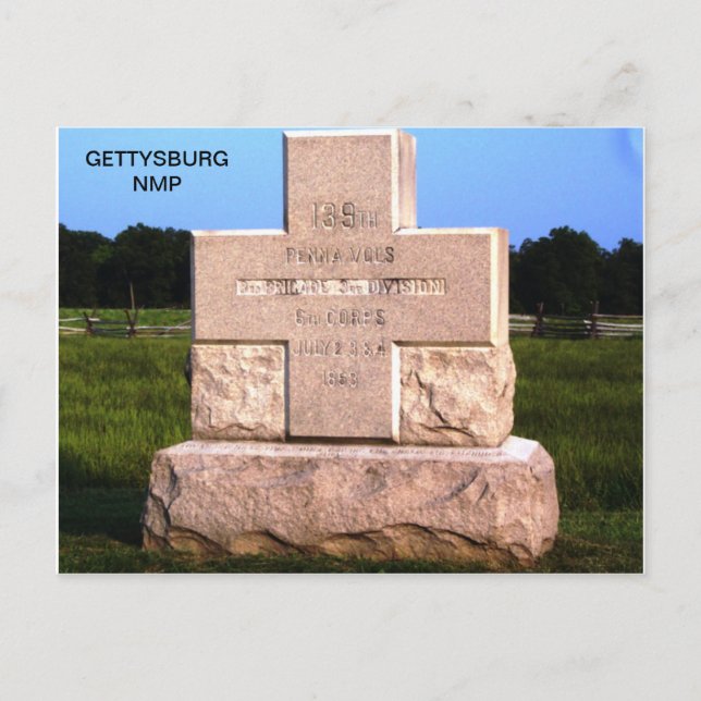 POSTAL 139.ª VOLUNTARIA PENNSYLVANIA (Anverso)