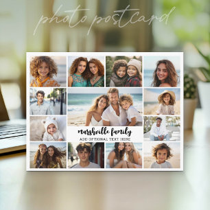 Postal 13 Colage de fotos Texto opcional -- Familia -