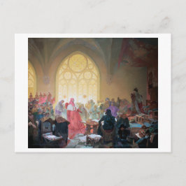 Postal #13 El Hussite Rey Jiri de Podebrady, Mucha