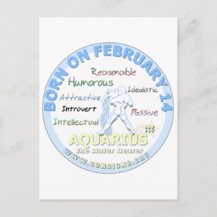 Postal 14 de febrero - Aquarius