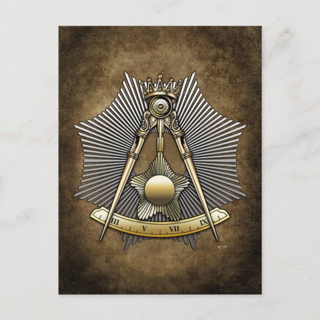 Postal 14° grado: Gran Electo Mason (Anverso)