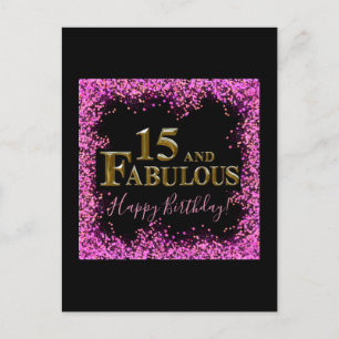 Postal 15º Cumpleaños 
