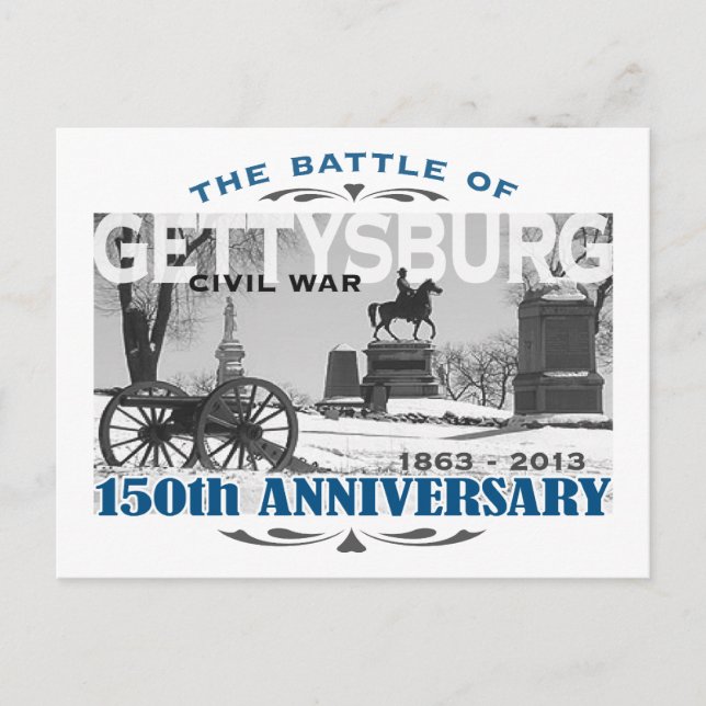 Postal 150 años de la batalla de Gettysburg (Anverso)