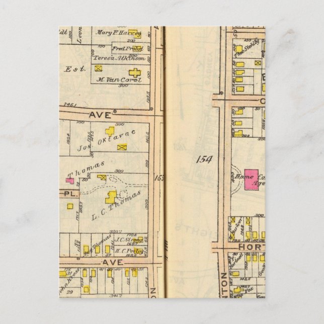 Postal 154155 Nuevo Rochelle (Anverso)