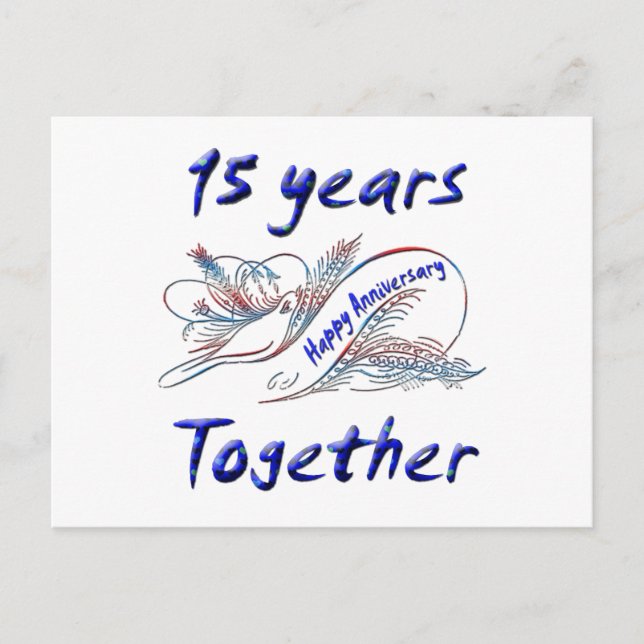 Postal 15.ª. Aniversario (Anverso)