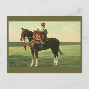 Postal 15.º niño tamborero de los Hussars del Rey